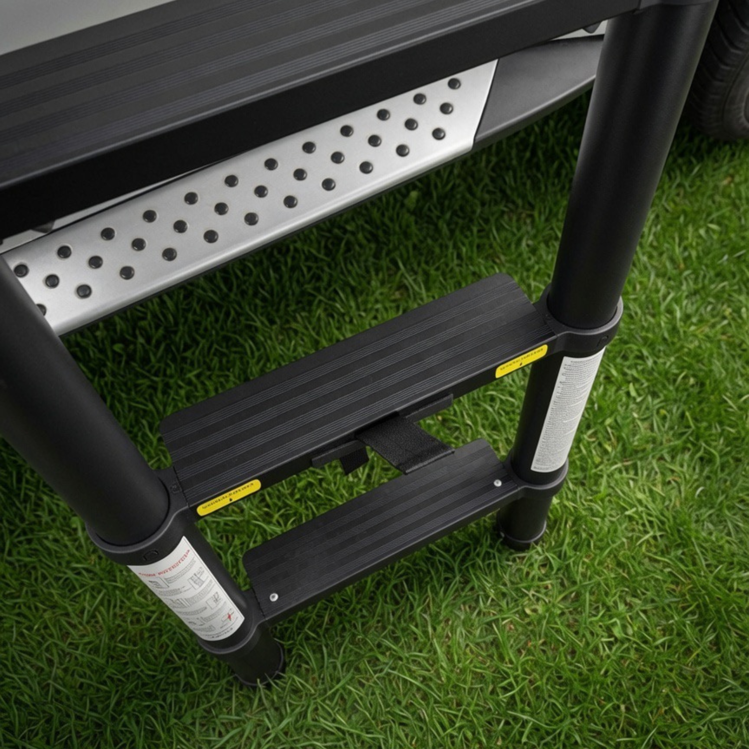 Telescopic Rooftop Tent Ladder | Wide Rung 2.3m