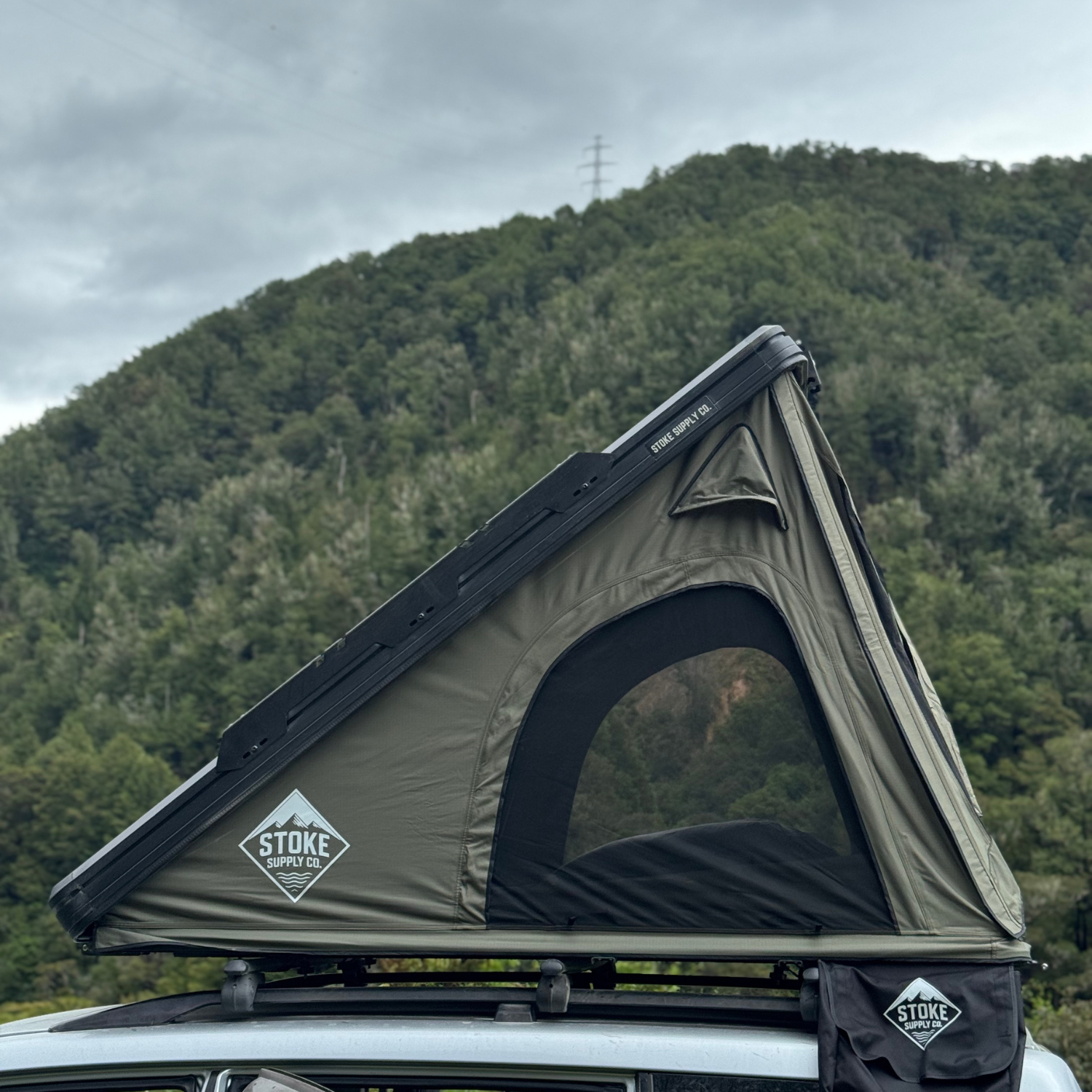 clamshell roof top tent STEALTH Hardshell Rooftop Tent | NZ's Lightest at 43kg