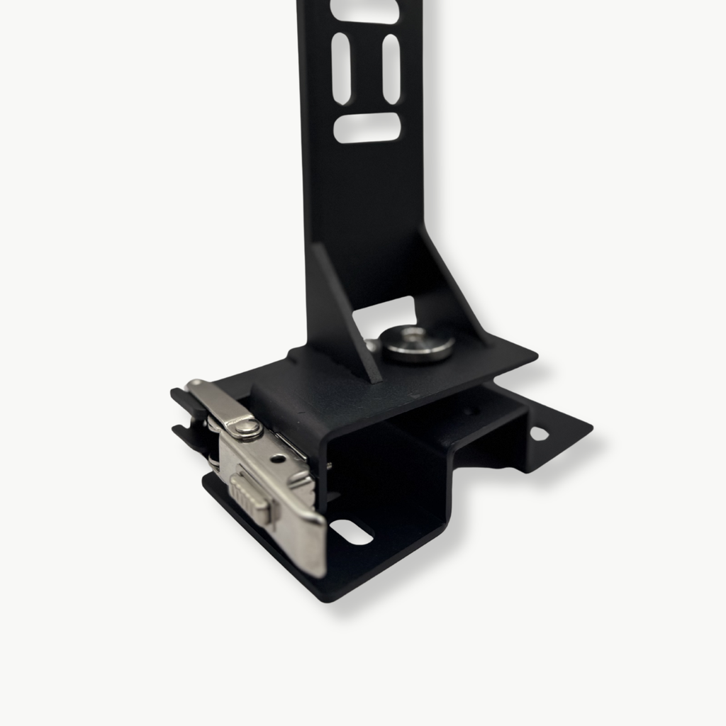 Stoke Quick Release Awning Bracket - awning-side mounting plate with ratchet latch assembled